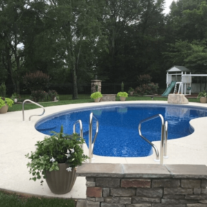 Inground vinyl liner pool